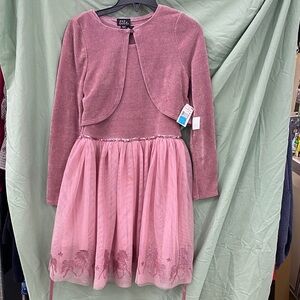 Lilt Pink Kids Dress with Bolero Size 10/12